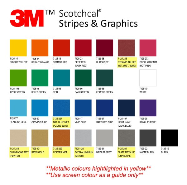 6mm - 3M Scotchcal Single Pinstripe roll - Image 2
